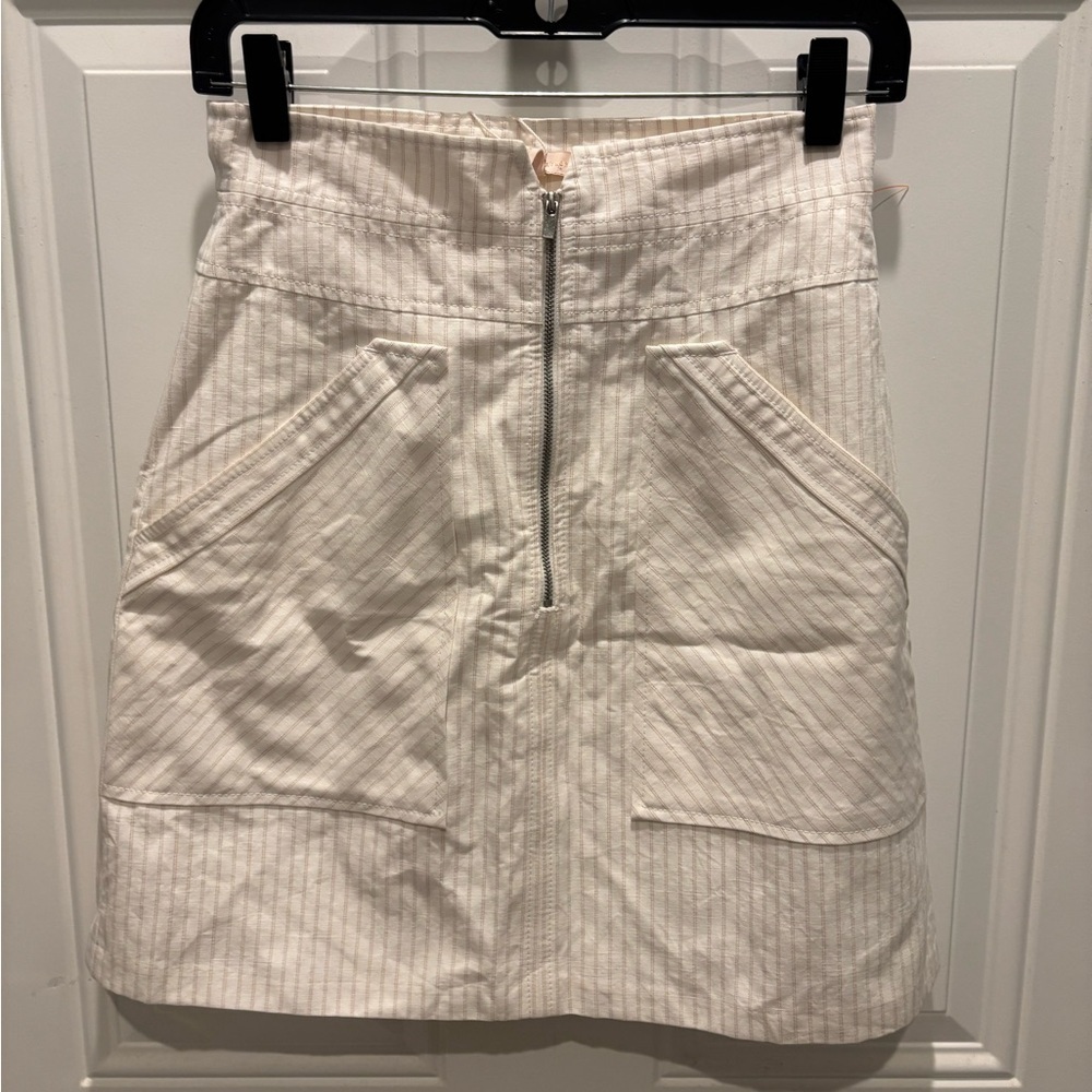 rebecca taylor pinstripe skirt  snow comb